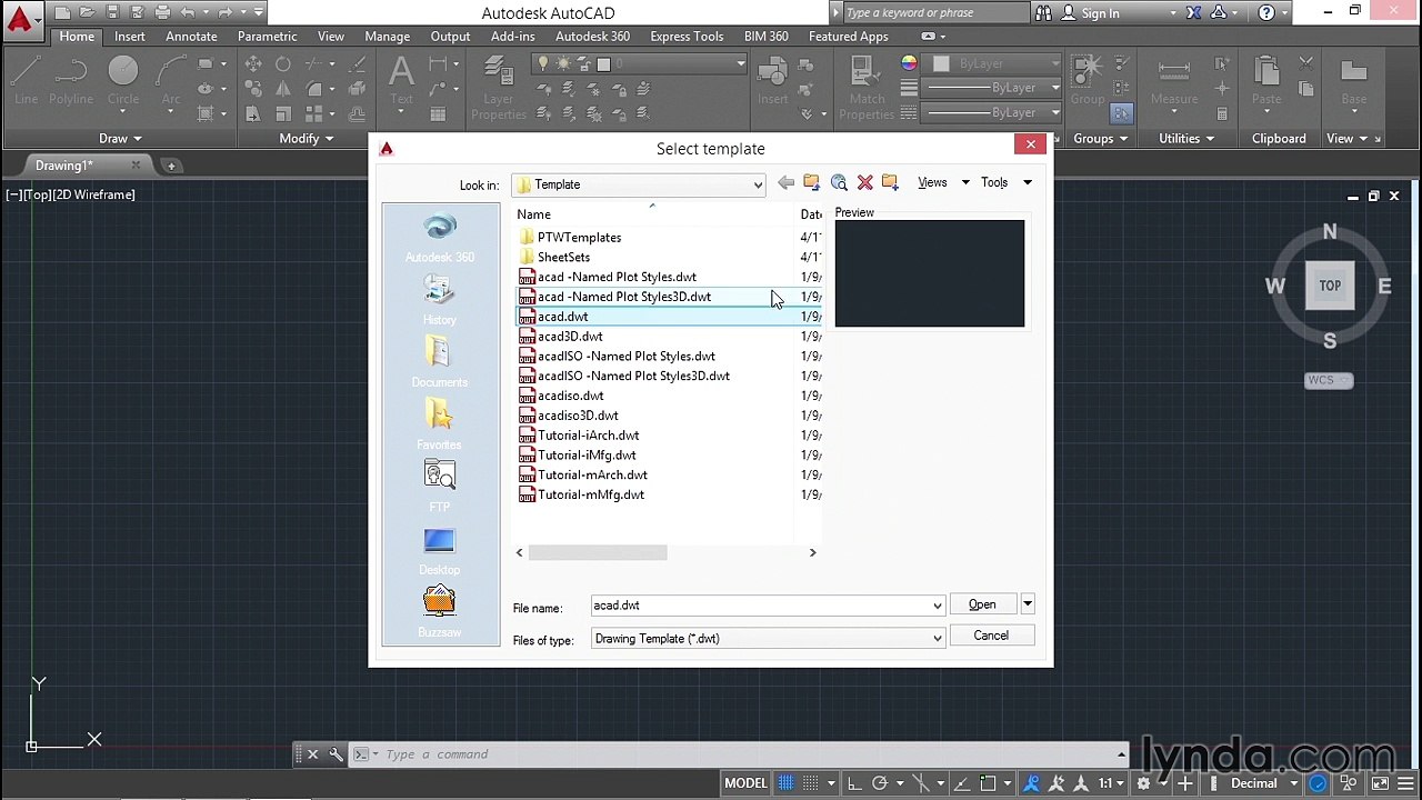 13 Using and creating templates (AutoCAD 2016 Essential Training)