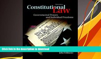 READ book  Constitutional Law: Governmental Powers and Individual Freedoms (3rd Edition)