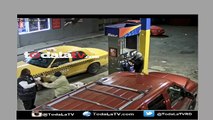 Captado en video atraco a gasolinera con armas largas-Video
