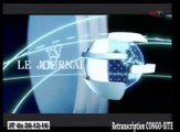 Journal de 20h TVCongo du lundi 26 décembre 2016 -By Congo-Site