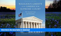 READ book  Religious Liberty and the American Supreme Court: The Essential Cases and Documents