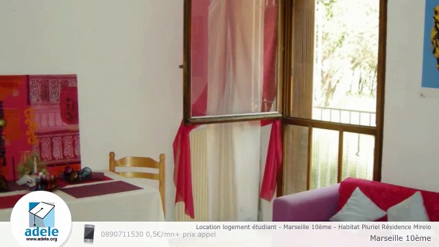 Location logement étudiant - Marseille 10ème - Habitat Pluriel Résidence Mireio