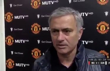 Manchester United 3-1 Sunderland - Jose Mourinho Post Match Interview UHD