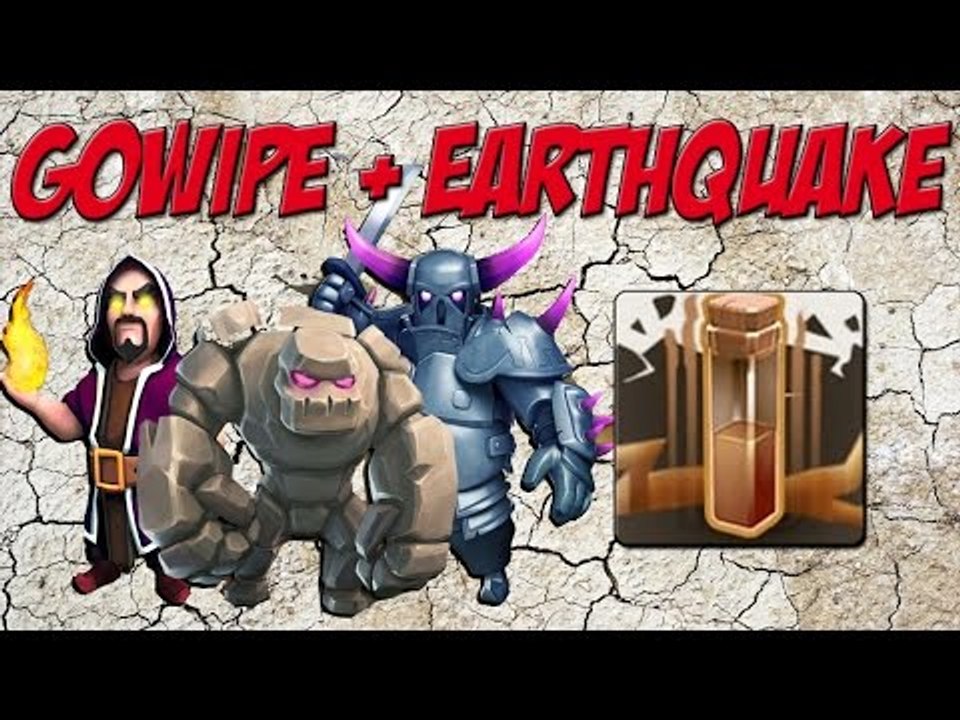 Earthquake The New Jump?! | Gowipe Attack Strategy with Earthquake Spell | Clash of Clans
