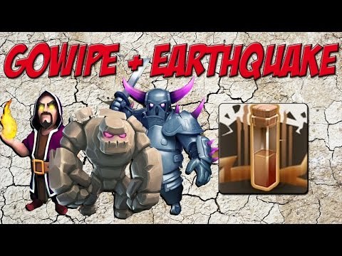 Earthquake The New Jump?! | Gowipe Attack Strategy with Earthquake Spell | Clash of Clans