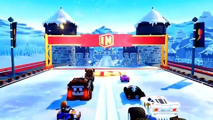 Monster Car Lightning McQueen on Big Wheels Racing Compilation Crazy Stuff | Nursery Rhymes Action