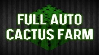 Minecraft  Automatic Cactus Farm - 6k Per HOUR!