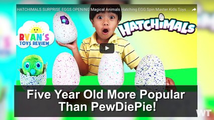 Five Year Old More Popular Than PewDiePie!