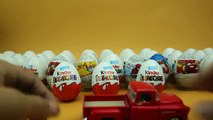 KINDER SURPRISE EGGS | CARS & SURPRISE TOYS | RED TRUCK