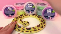 Serpent recouvert de pâte à modeler Silk Clay de toutes les couleurs | Français