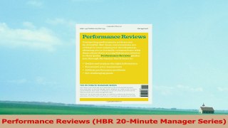 Performance Reviews HBR 20Minute Manager Series