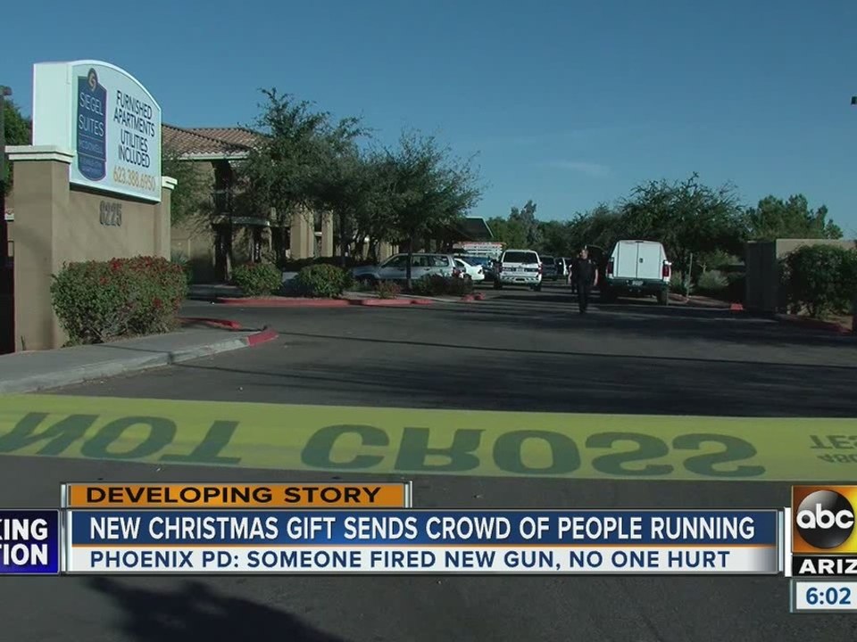 Person fires shots after receiving gun for Christmas