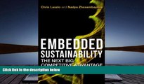Price Embedded Sustainability: The Next Big Competitive Advantage Chris Laszlo PDF