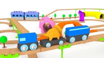 Learn colors with Marc the train & Dino the Dinosaur | Educational cartoon for children   toddlers