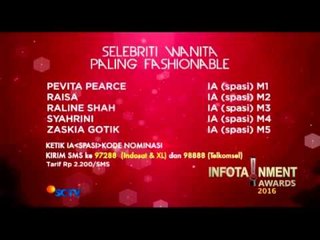 Infotainment Awards 2016 - Polling Selebriti Wanita Paling Fashionable