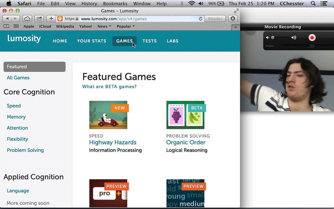 Lumosity - Personal Bests - 871