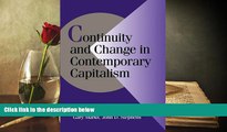 Pre Order Continuity and Change in Contemporary Capitalism (Cambridge Studies in Comparative