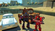 Transformers Stinger and Optimus Prime Disney PIXAR cars Finn McMissile & Tow Mater