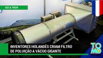 Inventores holandeses criam filtro gigante de poluição no ar.