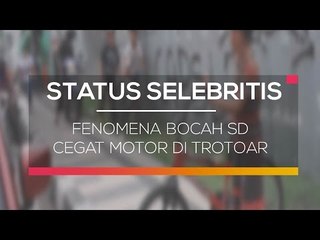 Fenomena Bocah SD Cegat Motor di Trotoar  -  Status Selebritis