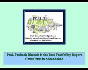 Prof. Prakash Bhosale is the Best Feasibility Report Consultant in Ahmedabad