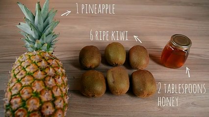 مصاصات الكيوي والأناناس -Kiwi Pineapple Popsicles Recipe