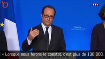 Baisse du chômage : Hollande content mais prudent
