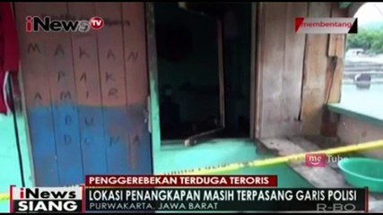 Lokasi Persembunyian Teroris Masih Terpasang Garis Polisi