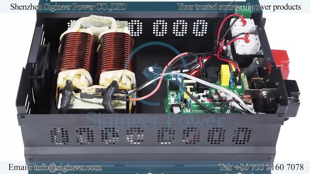 Sigineer Power - 8000,10000 & 12000 watt 12KW 10KVA 15KVA 48V to 230Vac or 120-240V Split Phase TSW Inverter Charger