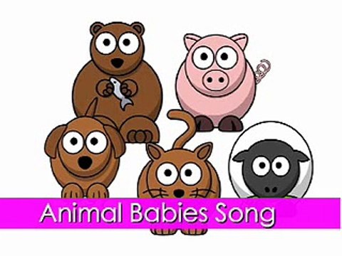 Baby Animals Song Animal Babies Songs for Children Kids Kindergarten Preschoolers Happy Music