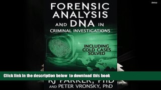 READ book  Forensic Analysis and DNA in Criminal Investigations: Including Solved Cold Cases