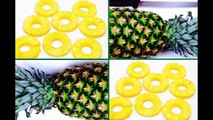 How to Easily Cut a Pineapple into Slices (HD)-1olG_JQzvuo