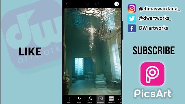 Cara Edit Foto di Dalam Air Laut Menggunakan Picsart - Tutorial