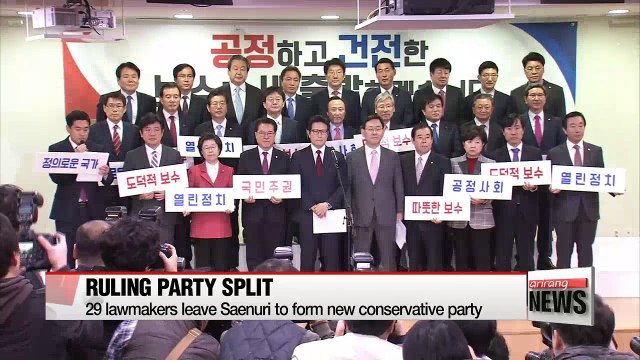 Saenuri Party splits, thrusting Korean politics into new multi-party era