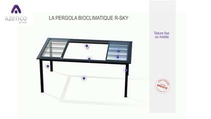 Pergola R-SKY - Vue 3D - AZENCO