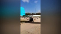 bloopers fail best funny video Ultralight Aviation -airplane taking off in road accident-zyITz8Ww6Mo