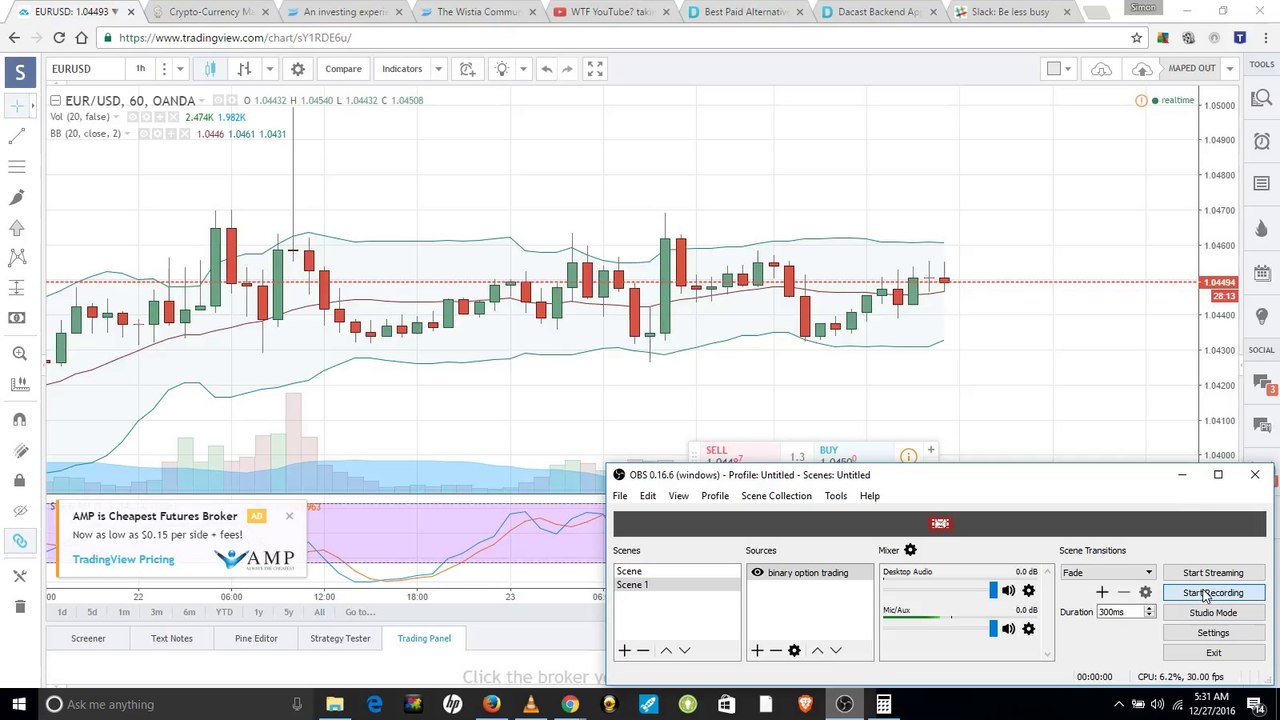 trading binary options - 1 hour strategy.