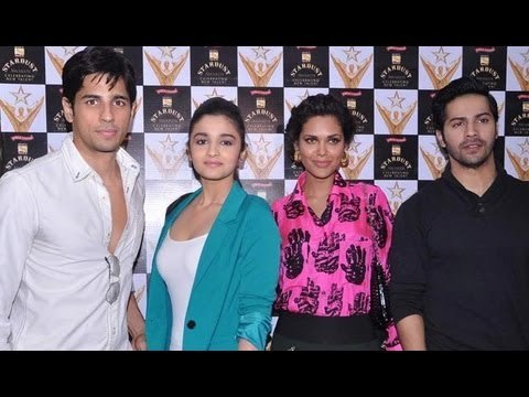 Varun Dhawan, Sidharth Malhotra, Alia Bhatt And Esha Gupta At Stardust Awards Press Meet