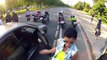 Bikers Attack Driver of Car (The Most Original & Powerful Video of 2015)