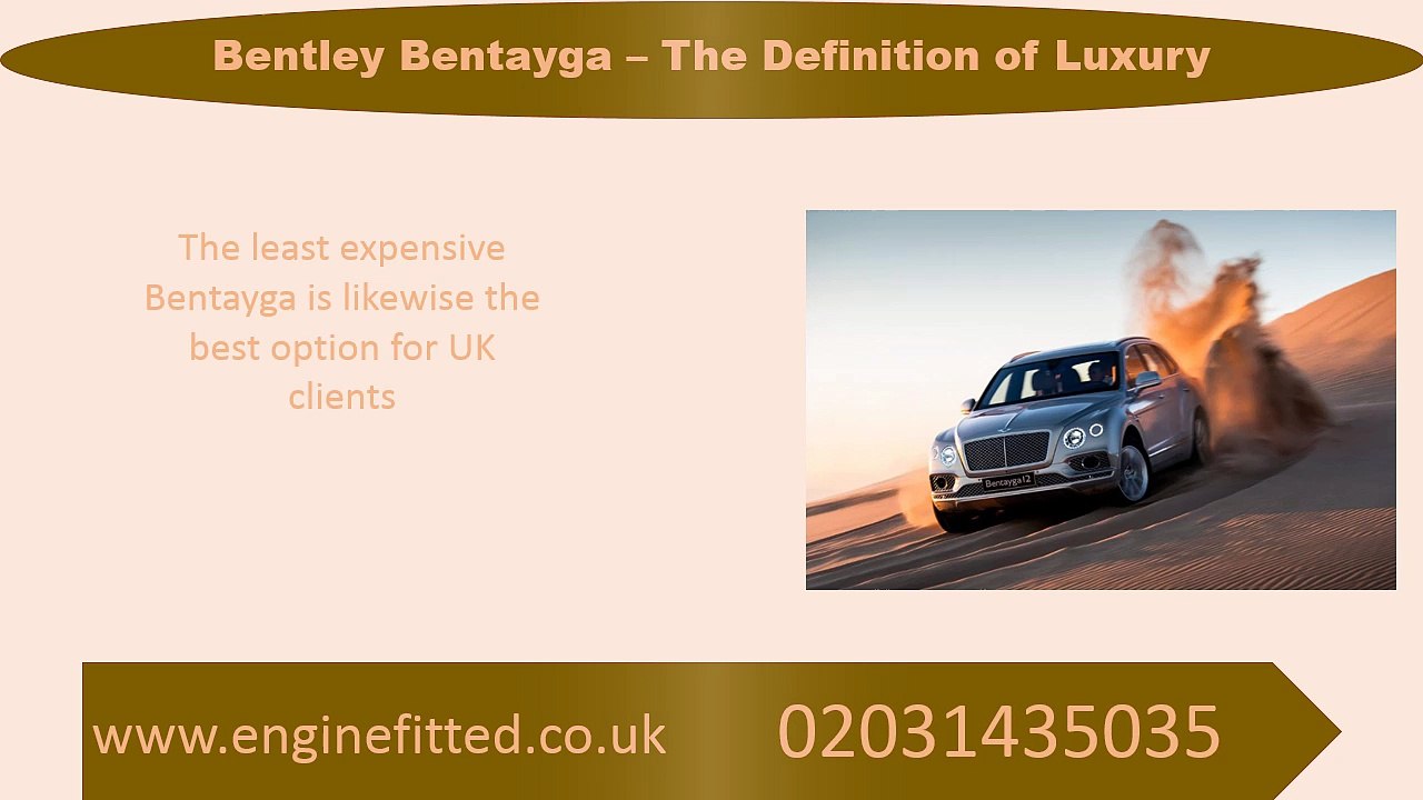 Bentley Bentayga – The Definition of Luxury
