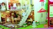 Sylvanian Families City House with Lights Gift Set + Striped Cat Family Dolls - Kids Toys