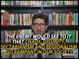 Sahibzada Sultan Ahmad Ali Sahib speaking about “We should stop expecting appeasement from our Enemies"