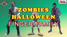 Scary Zombies Finger Family Rhyme For Kids | Scary Finger Family Songs For Halloween