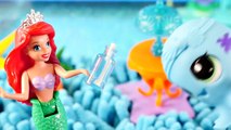 Ariel Treasure Hunt - Shopkins Color Changers Play Doh Surprise Eggs and Evil Ursula