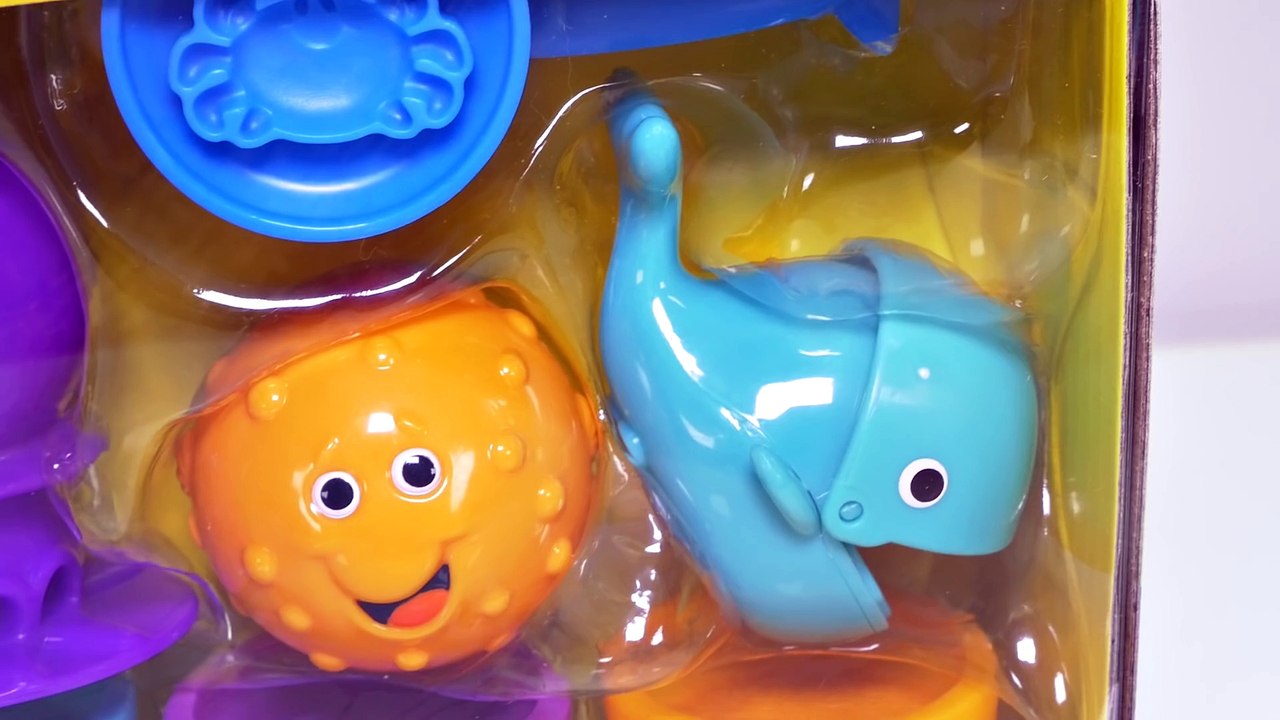 Ariel's Play Doh Ocean Mermaid Tools! Playdough Puffer Fish & Octopus New Play-Doh Toys