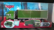 Gil Disney Pixar Cars Green Peterbilt Hauler Truck & Trailer Diecast Cars Jerrys Recycled Batteries
