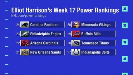 Elliot Harrison's Week 17 Power Rankings
