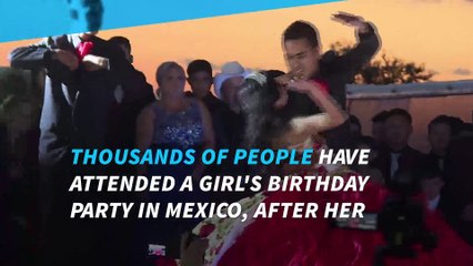 Thousands attend Mexican girl's party after viral invitation