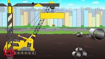 Learning Construction Vehicles | Trucks and Heavy Equipments for Toddlers | Little Kids TV