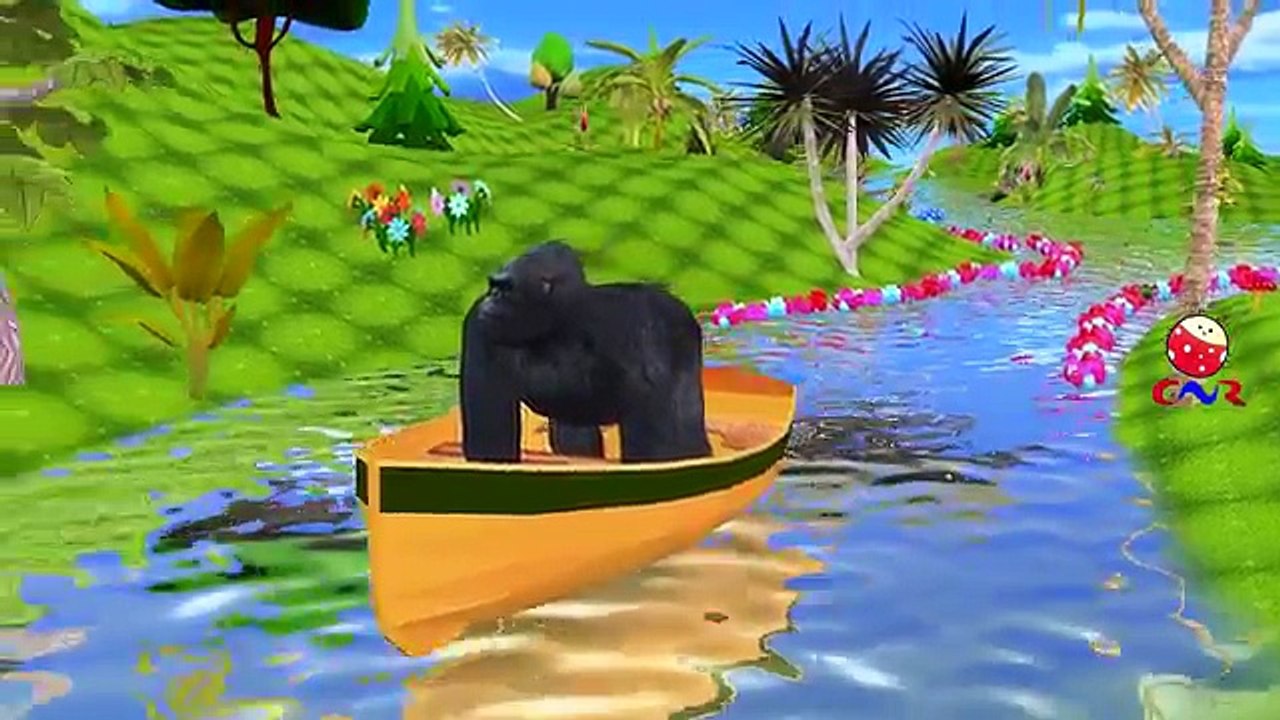 Green Gorilla Finger Family Rhymes For Children...